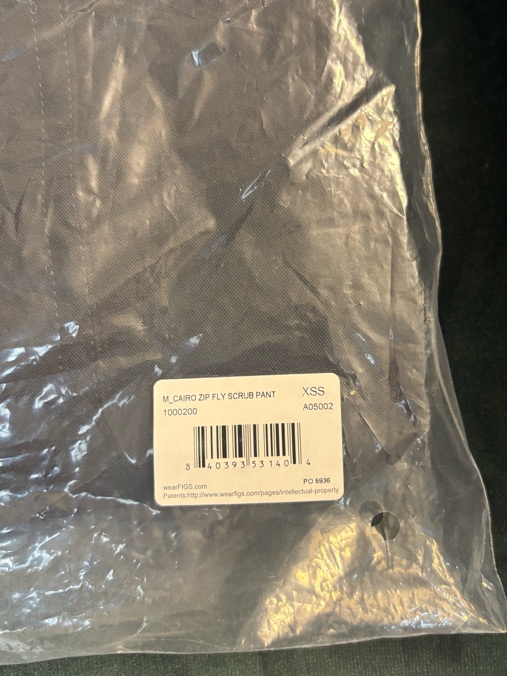 FIGS Men's Black Cairo Straight-Leg Scrub Pant NWT - Short - Picture 6 of 14